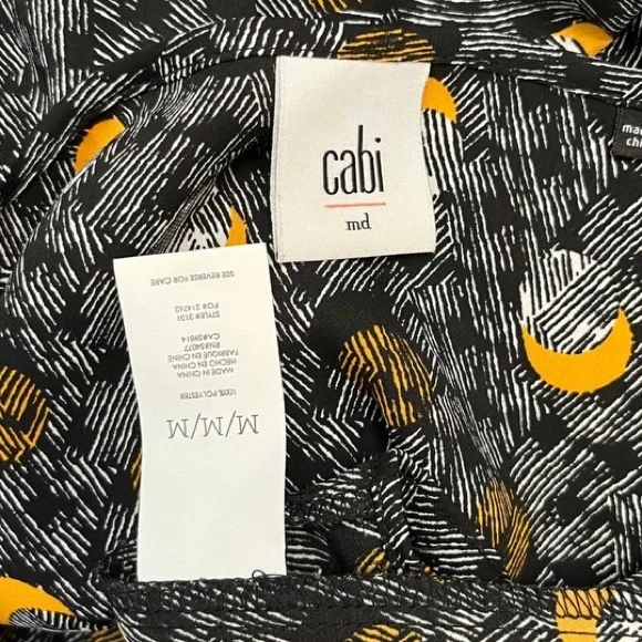 CAbi Limited Edition Eclipse Long Sleeve Blouse Size: Medium - Picture 5 of 5